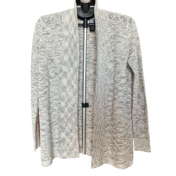 NWT LOFT Shimmer Stretch Open Cardigan, Small, Gray, Style 585953, Holiday - Picture 2 of 9